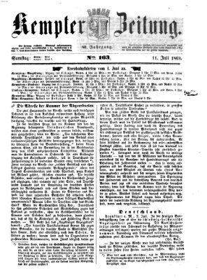 Kemptner Zeitung Samstag 11. Juli 1863