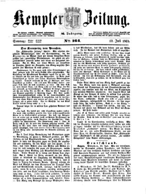 Kemptner Zeitung Sonntag 12. Juli 1863