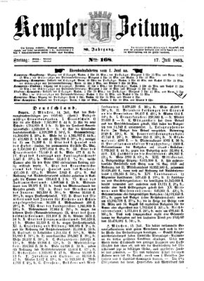 Kemptner Zeitung Freitag 17. Juli 1863