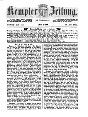 Kemptner Zeitung Samstag 18. Juli 1863