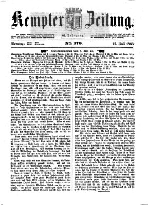 Kemptner Zeitung Sonntag 19. Juli 1863