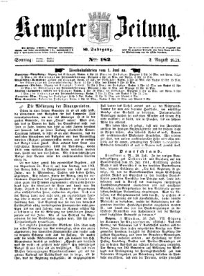 Kemptner Zeitung Sonntag 2. August 1863