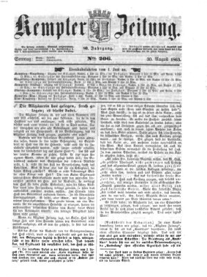 Kemptner Zeitung Sonntag 30. August 1863