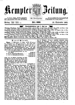 Kemptner Zeitung Freitag 18. September 1863