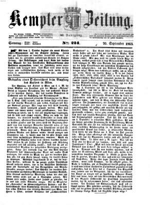 Kemptner Zeitung Sonntag 20. September 1863