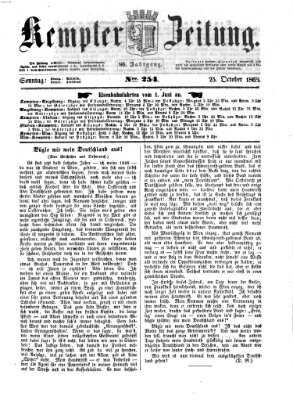 Kemptner Zeitung Sonntag 25. Oktober 1863