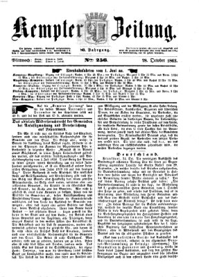 Kemptner Zeitung Mittwoch 28. Oktober 1863