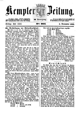 Kemptner Zeitung Freitag 6. November 1863