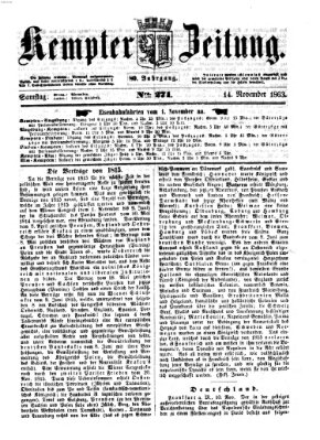 Kemptner Zeitung Samstag 14. November 1863