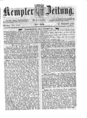 Kemptner Zeitung Montag 23. November 1863