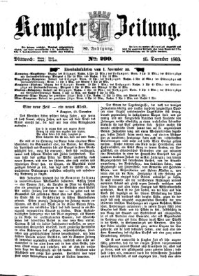 Kemptner Zeitung Mittwoch 16. Dezember 1863