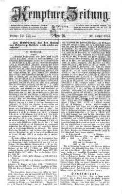 Kemptner Zeitung Freitag 29. Januar 1864