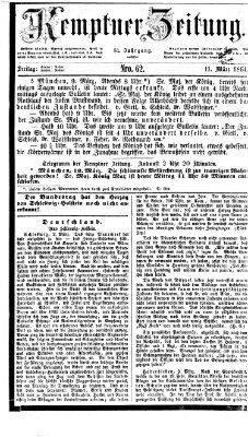 Kemptner Zeitung Freitag 11. März 1864