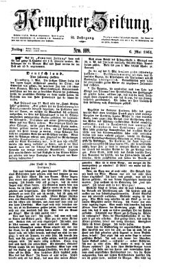 Kemptner Zeitung Freitag 6. Mai 1864