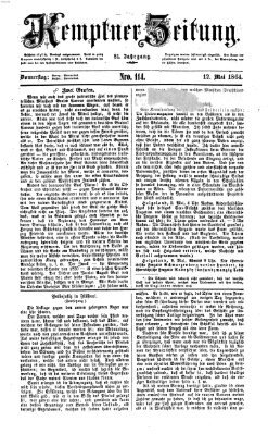 Kemptner Zeitung Donnerstag 12. Mai 1864