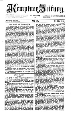 Kemptner Zeitung Mittwoch 18. Mai 1864