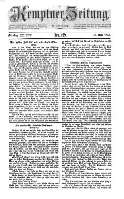 Kemptner Zeitung Dienstag 31. Mai 1864