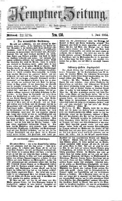 Kemptner Zeitung Mittwoch 1. Juni 1864