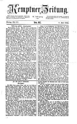 Kemptner Zeitung Freitag 8. Juli 1864