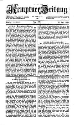 Kemptner Zeitung Samstag 23. Juli 1864