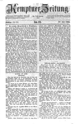 Kemptner Zeitung Samstag 30. Juli 1864