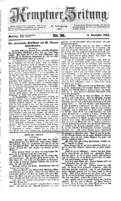 Kemptner Zeitung Sonntag 6. November 1864