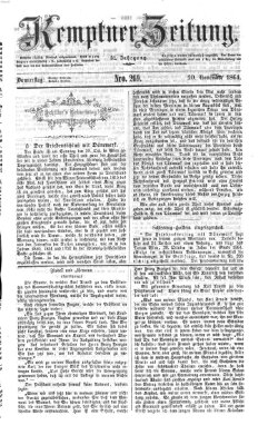 Kemptner Zeitung Donnerstag 10. November 1864