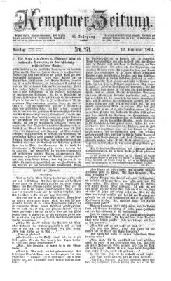 Kemptner Zeitung Samstag 12. November 1864