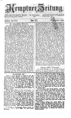 Kemptner Zeitung Samstag 19. November 1864