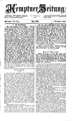 Kemptner Zeitung Mittwoch 7. Dezember 1864