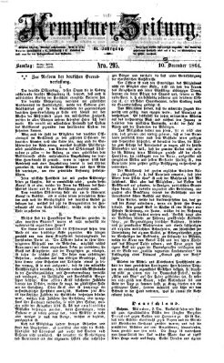 Kemptner Zeitung Samstag 10. Dezember 1864