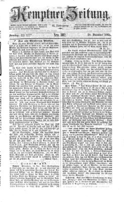 Kemptner Zeitung Sonntag 18. Dezember 1864