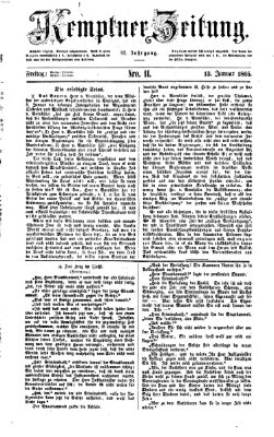 Kemptner Zeitung Freitag 13. Januar 1865