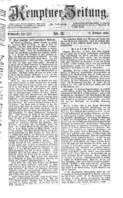 Kemptner Zeitung Mittwoch 8. Februar 1865