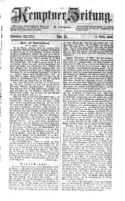 Kemptner Zeitung Sonntag 5. März 1865