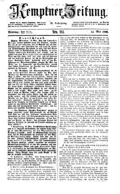 Kemptner Zeitung Sonntag 14. Mai 1865