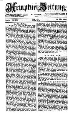 Kemptner Zeitung Freitag 26. Mai 1865