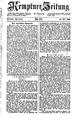 Kemptner Zeitung Sonntag 23. Juli 1865