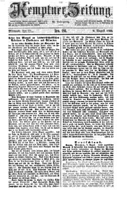 Kemptner Zeitung Mittwoch 9. August 1865