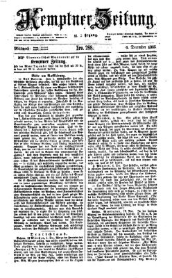 Kemptner Zeitung Mittwoch 6. Dezember 1865