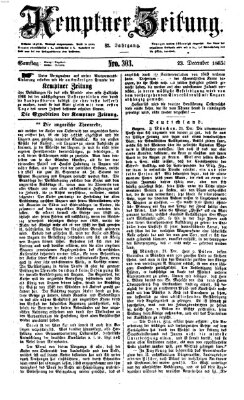 Kemptner Zeitung Samstag 23. Dezember 1865