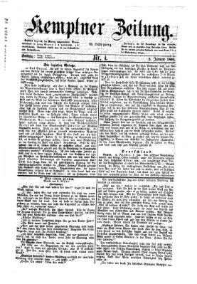 Kemptner Zeitung Freitag 5. Januar 1866