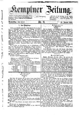 Kemptner Zeitung Donnerstag 25. Januar 1866