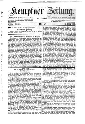 Kemptner Zeitung Freitag 2. März 1866