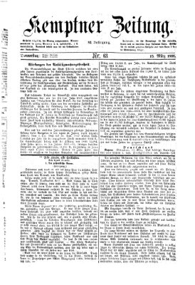 Kemptner Zeitung Donnerstag 15. März 1866