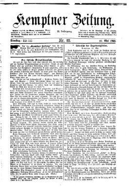 Kemptner Zeitung Dienstag 15. Mai 1866