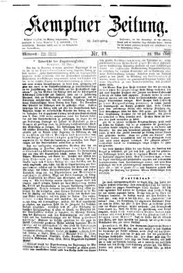 Kemptner Zeitung Mittwoch 23. Mai 1866