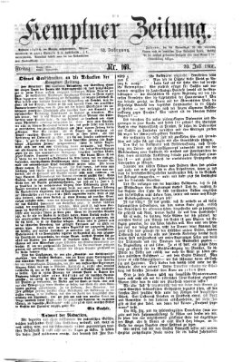 Kemptner Zeitung Freitag 20. Juli 1866