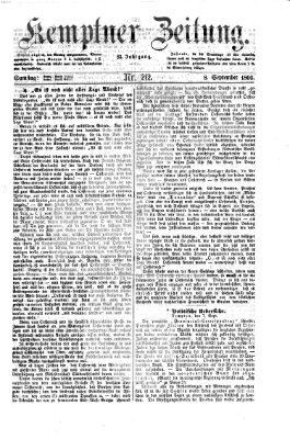 Kemptner Zeitung Samstag 8. September 1866