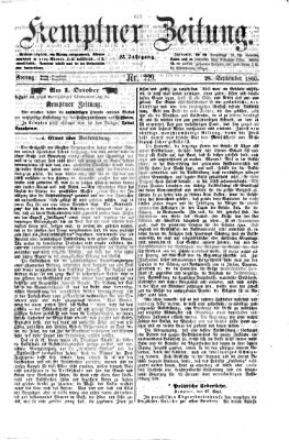 Kemptner Zeitung Freitag 28. September 1866